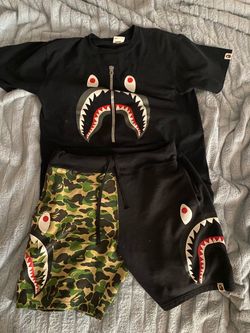 BAPE Shark T-Shirt and Shorts Set