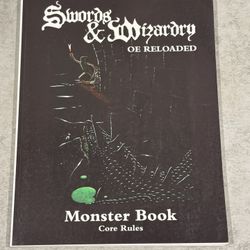 Swords & Wizardry RPG OE Reloaded MONSTER BOOK Core Rules SC
