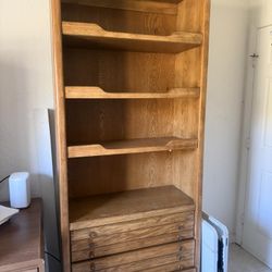 Book Case With 3 Drawers 