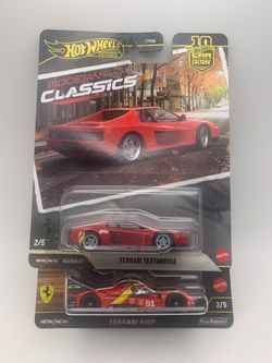Hot Wheels Premium Ferrari Testarossa & 499P 2-Pack