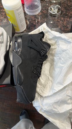 Black cat Jordan 4 size 10