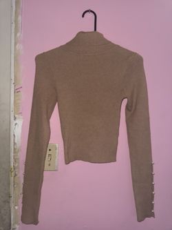 Brown Turtle Neck Shirt
