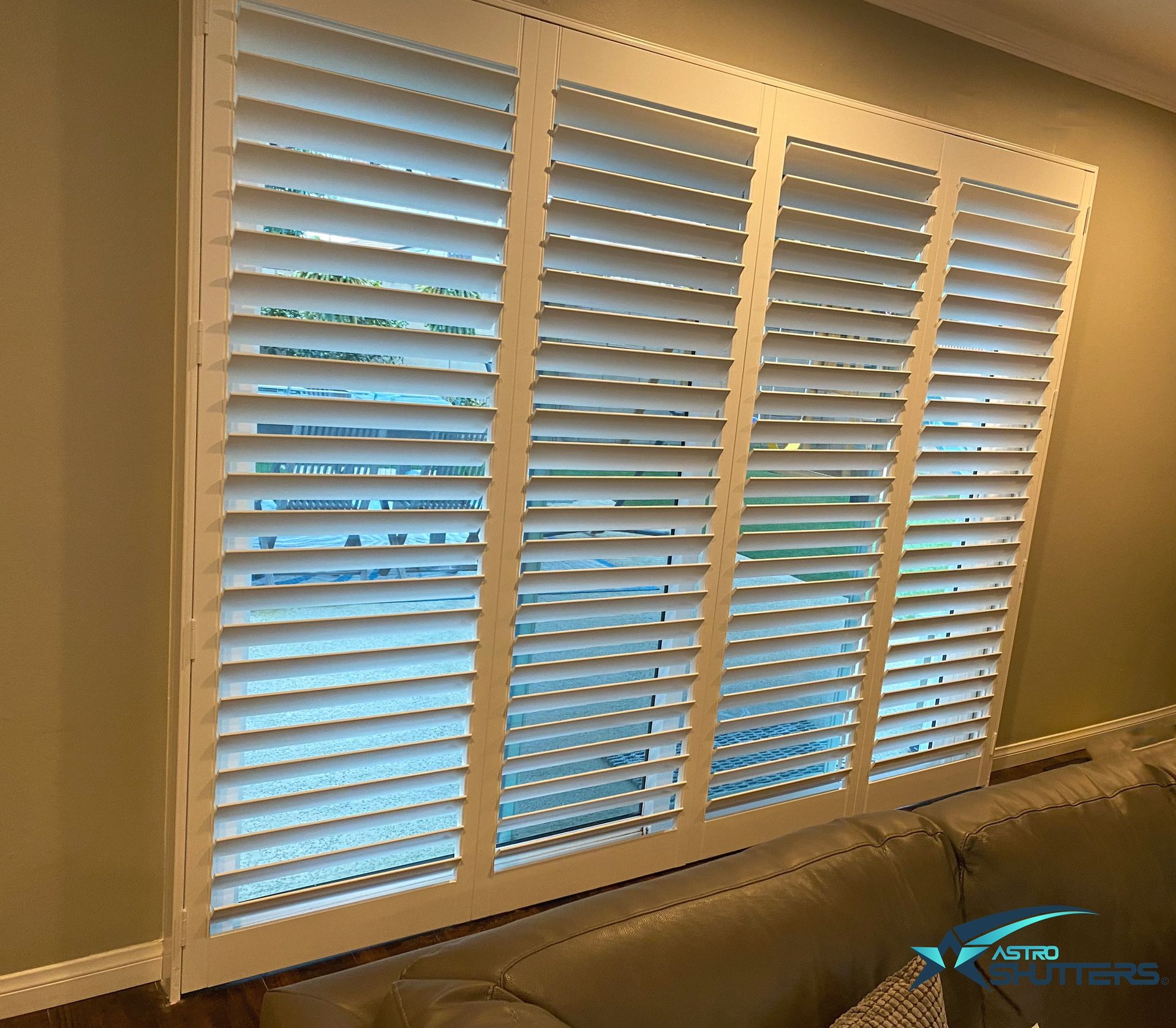 Real Wood Shutters- For Windows, Sliding Doors, Doors, & Closets. Persianas de. Phone#: 951-573-2560