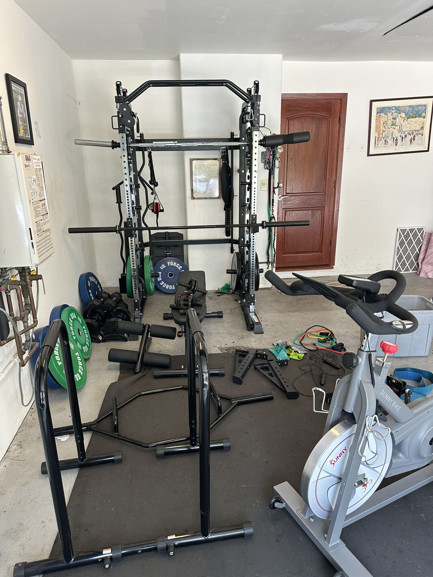 Full Home Gym Monster G3, 320lbs Plates, Bar, Dumbbells, Landmine, Hex Bar Hack Squat, Much More