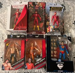 Little 6 piece dc figure lot
