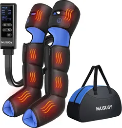 Leg Compression Massager with Heat for Circulation and Pain Relief
Sequential Full Leg Air Compression Boots, Recovery System, 6 Mode, 9 Intensity, 3 