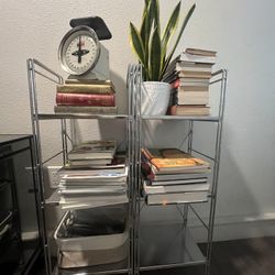 2 Metal Shelves 