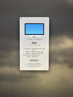 2017 Mac Computer