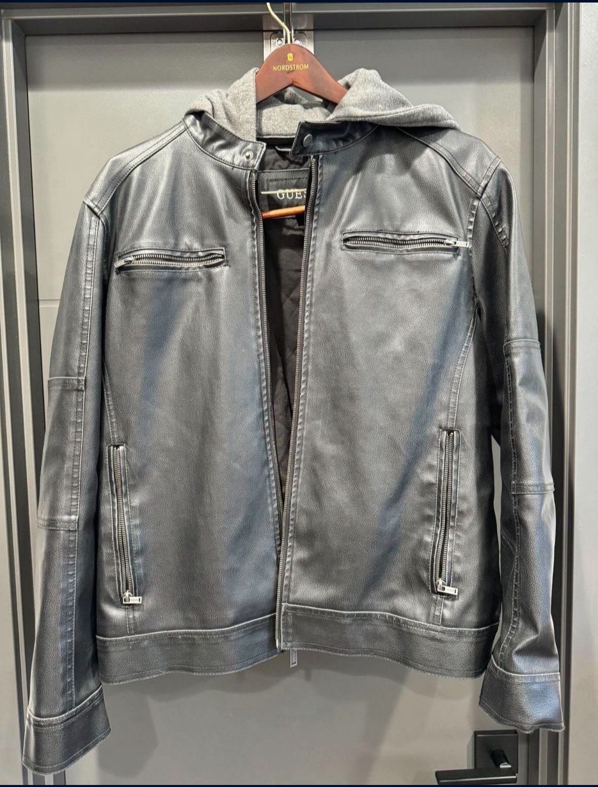 Men’s Guess Leather Jacket XL