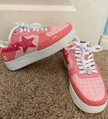 pink Bape Shoes 