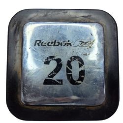 Reebok 20lb Square Dumbbell Vintage Rare Weight