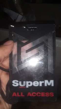 SuperM all access pass from Capital records event