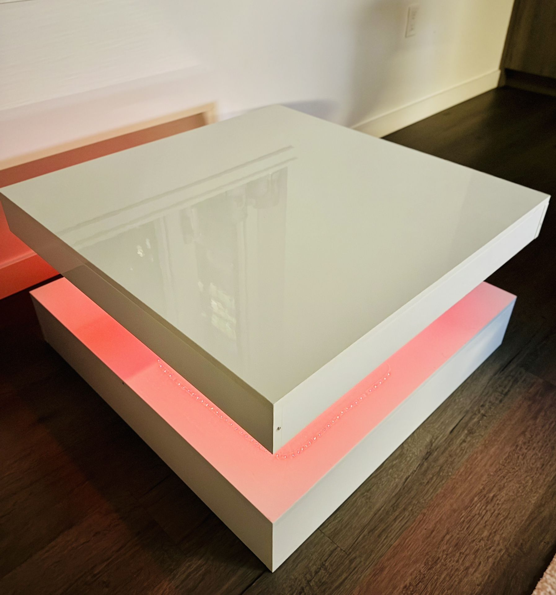 Coffee Table with Ambient Lighting
