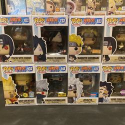 Naruto Funko Pops Itachi Jiraiya Kakashi Sasuke Madara 