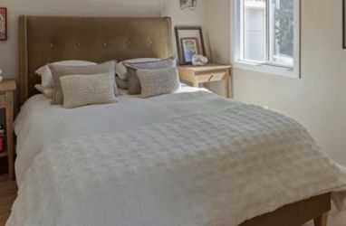 Bed Frame for queen size mattress by crate & barrel