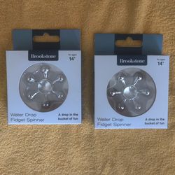 Brookstone Water Drop Fidget Spinner - NEW