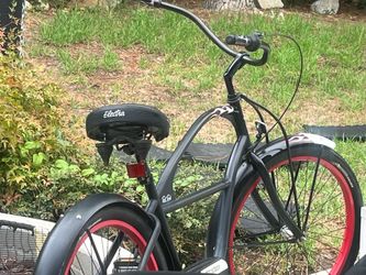 Electra  Rat Rod Cruiser Bike Black with Red Rims