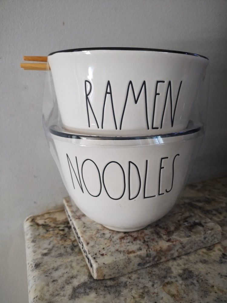 Rae Dunn Ramen Noodles With Chopsticks