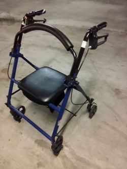 4-Wheel Rollator Walker with Seat