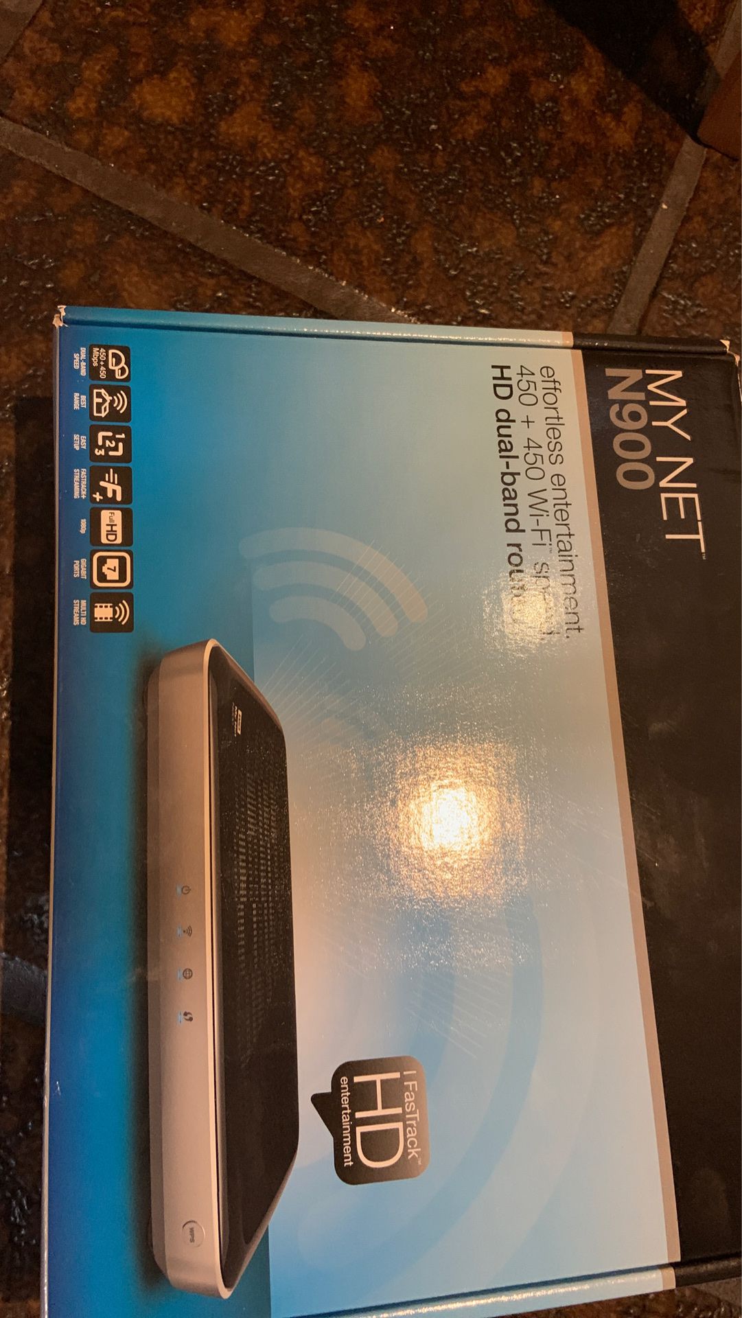 450 Wi Fi speed HD dual band router NEW in box
