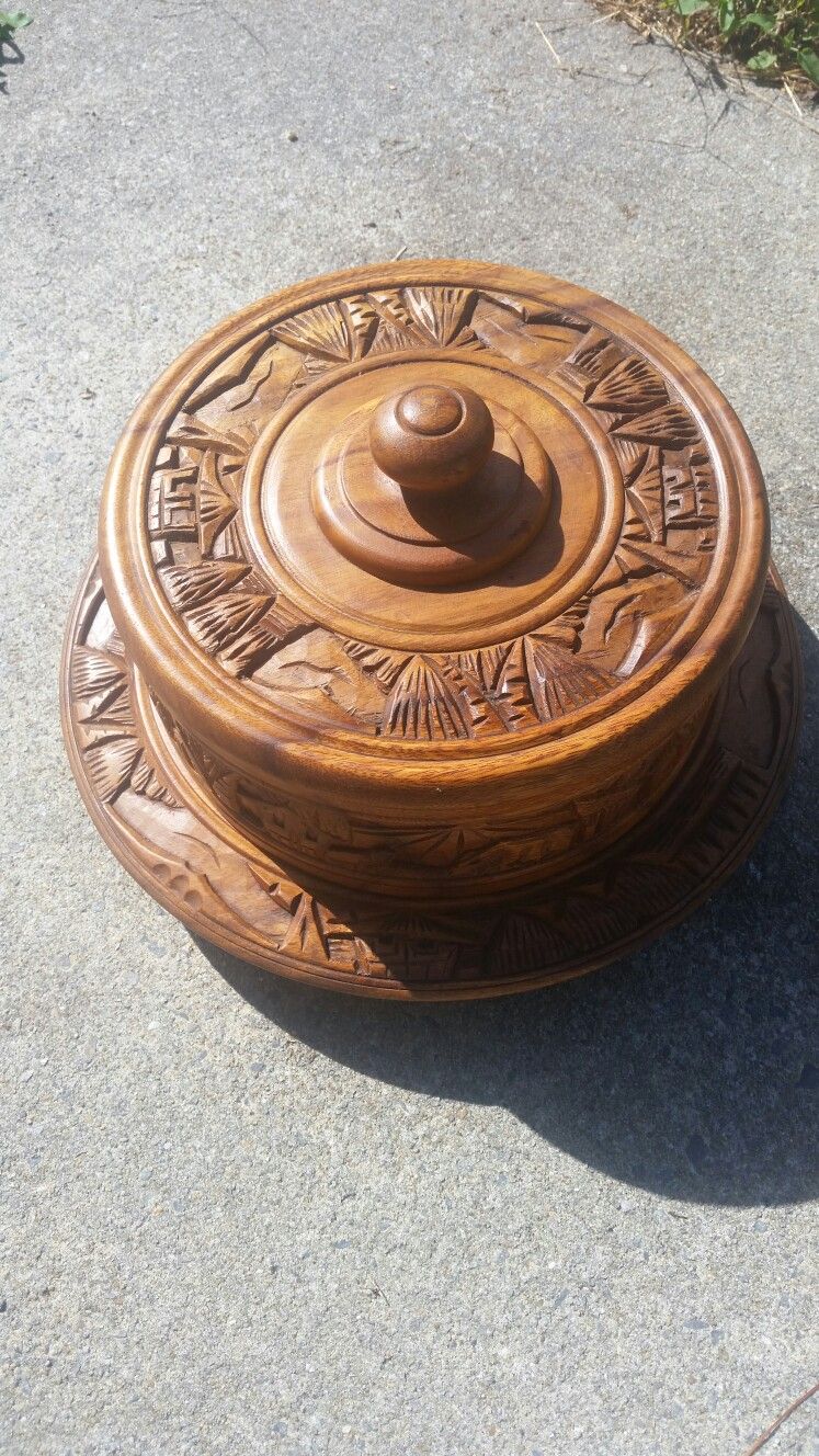 Vintage Hand Carved Center Piece