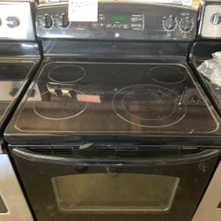 Black Glass Top Stove Range 