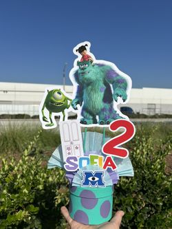 Monster’s Inc Centros De Mesa Centerpieces Birthday