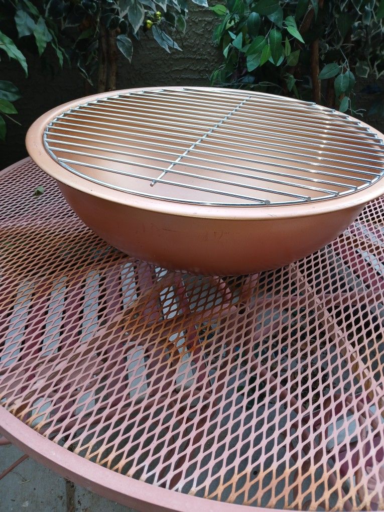 Portable Copper Style Drum BBQ Grill
