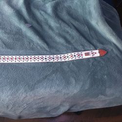 White/Red B.B Simon Belt