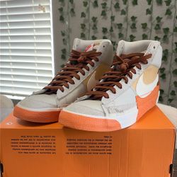 Nike Blazer Mid 77 Pro Club Light Bone Pecan Grey Men Casual Shoes