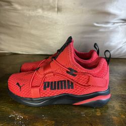 PUMA Kids Red and Black Sneakers Size 9C