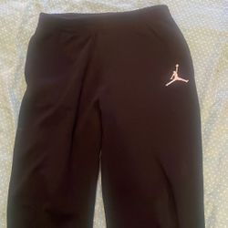 black jordan sweatpants size small