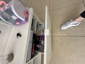 White ikea tv media console