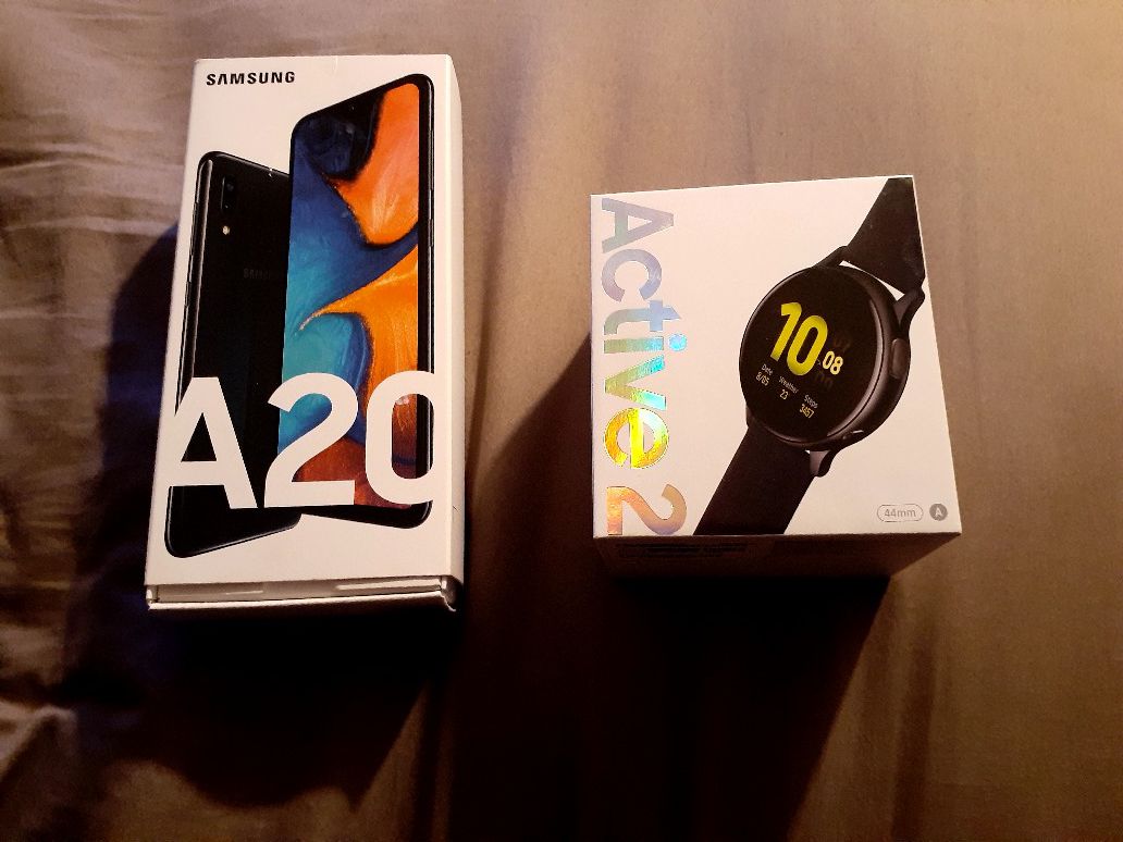 Samsung A20 and galaxy active 2 watch