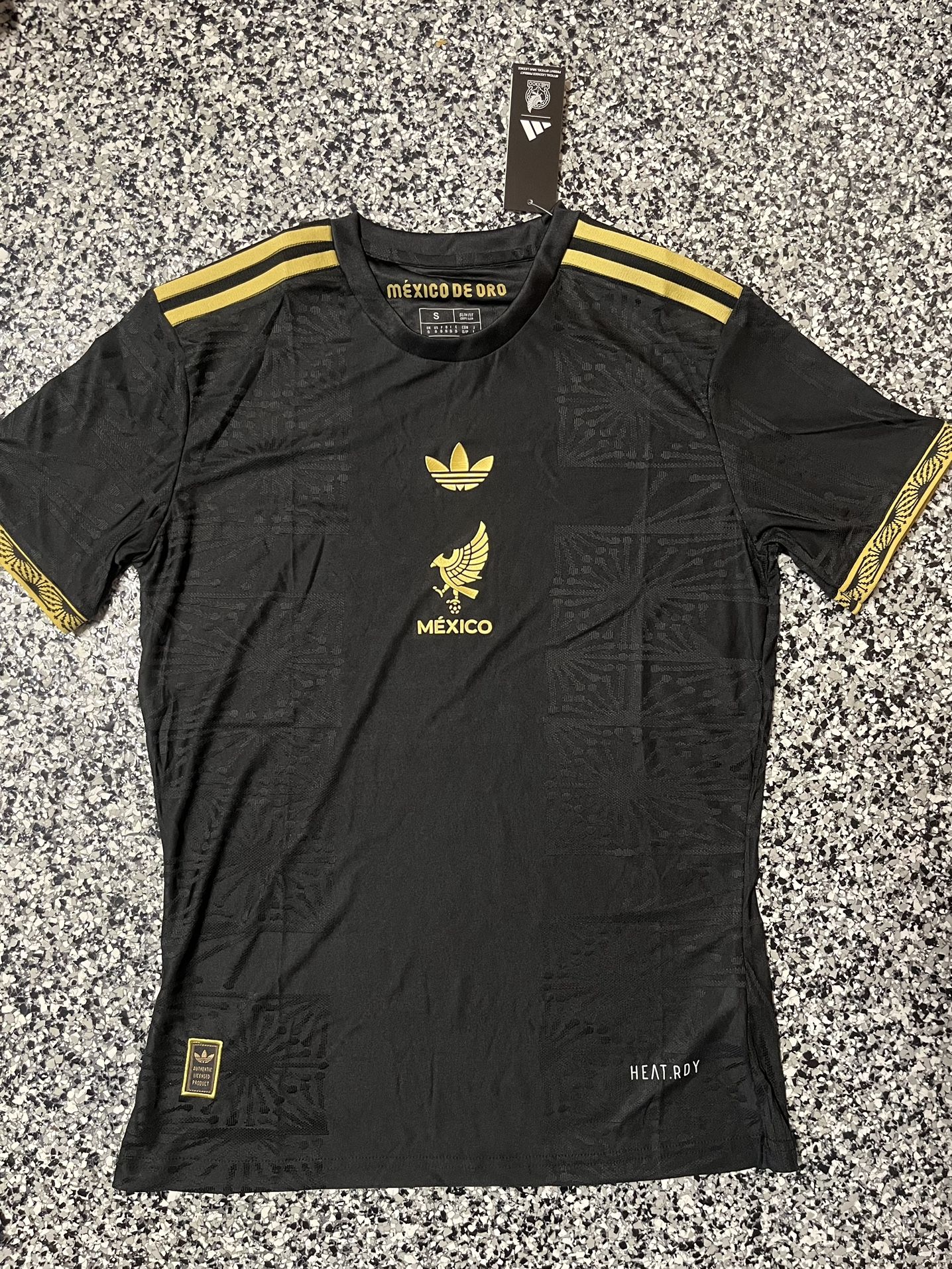 Mexico De Oro Black And Gold Jersey All Sizes