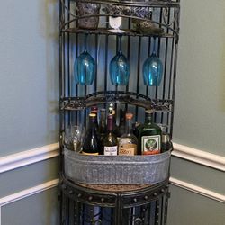 VINTAGE BIRDCAGE WINE RACK