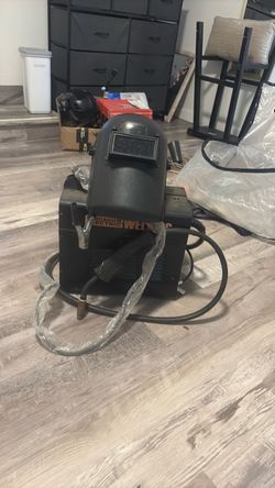 Chicago welding flux welder and welding mask