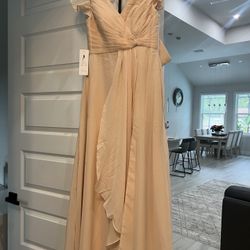 Women’s V Neck Bridesmaid or Formal Party Dress