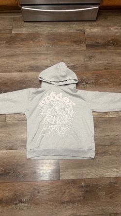 Grey spider hoodie (L)