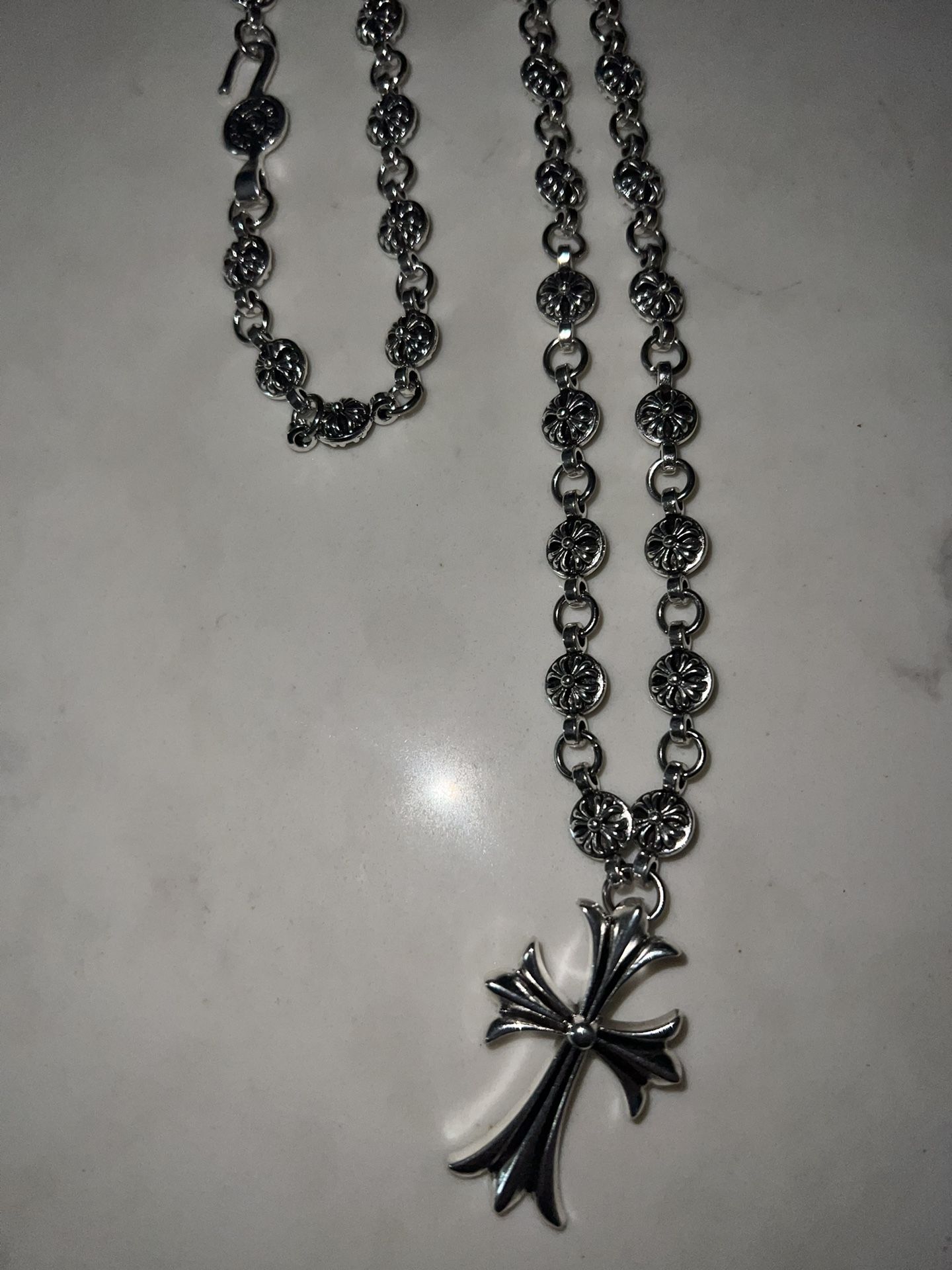Chrome Hearts Small Cross Ball #1 And Braclet