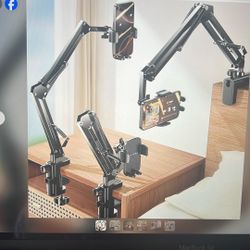 Phone Holder For Bed Desk, Cell Phone Stand For Desk, Iphone Holder Laying Down Bed