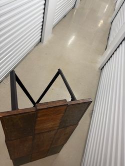 Real wood & metal table