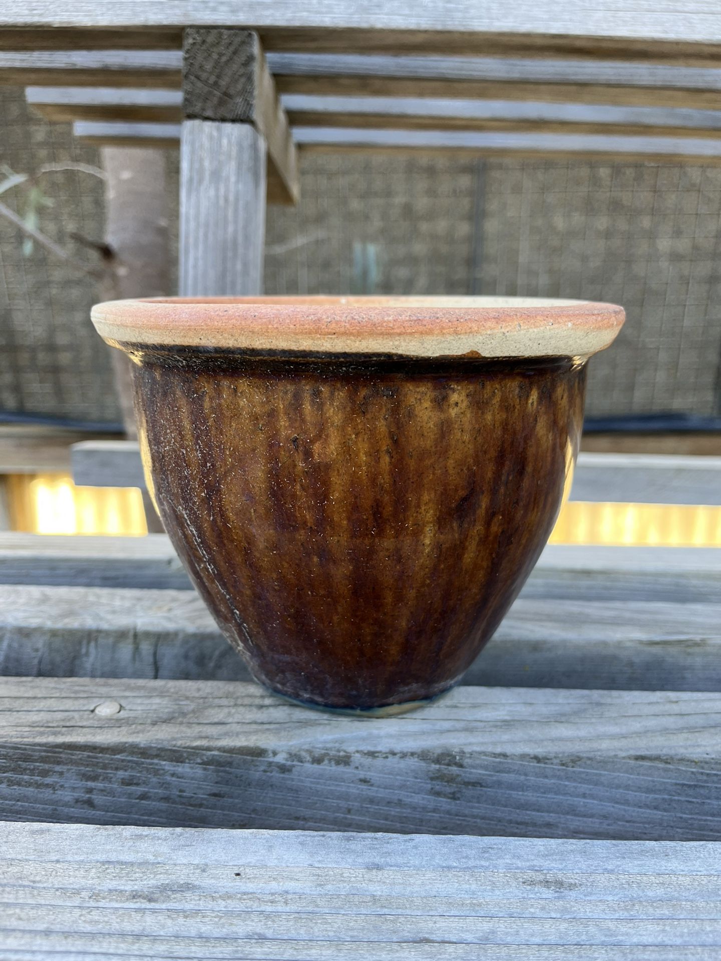 Small Ceramic Glazed Pot