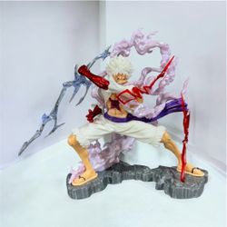 One Piece Luffy Gear 5 Figure - Thunder Sword Lightning Effect 8” Figure/ Statue