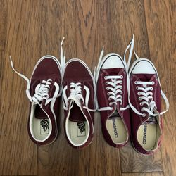 Vans and Converse