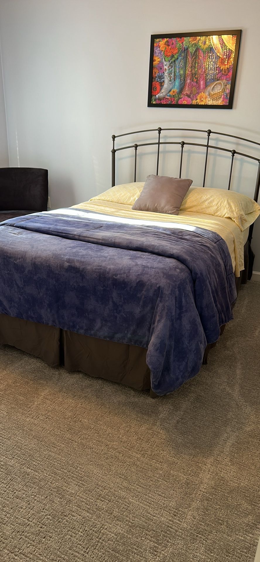 Bed Frame (full Size), Mattress & Box Spring