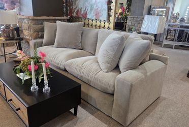 Oversize Sofa Taupe Color New Fabric