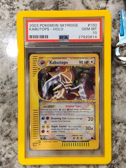 Pokemon SKYRIDGE CRYSTAL KABUTOPS HOLO PSA 10