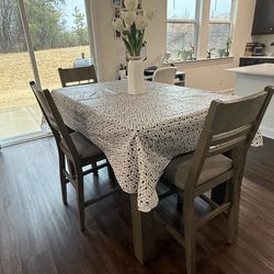 High wood dining table for sale