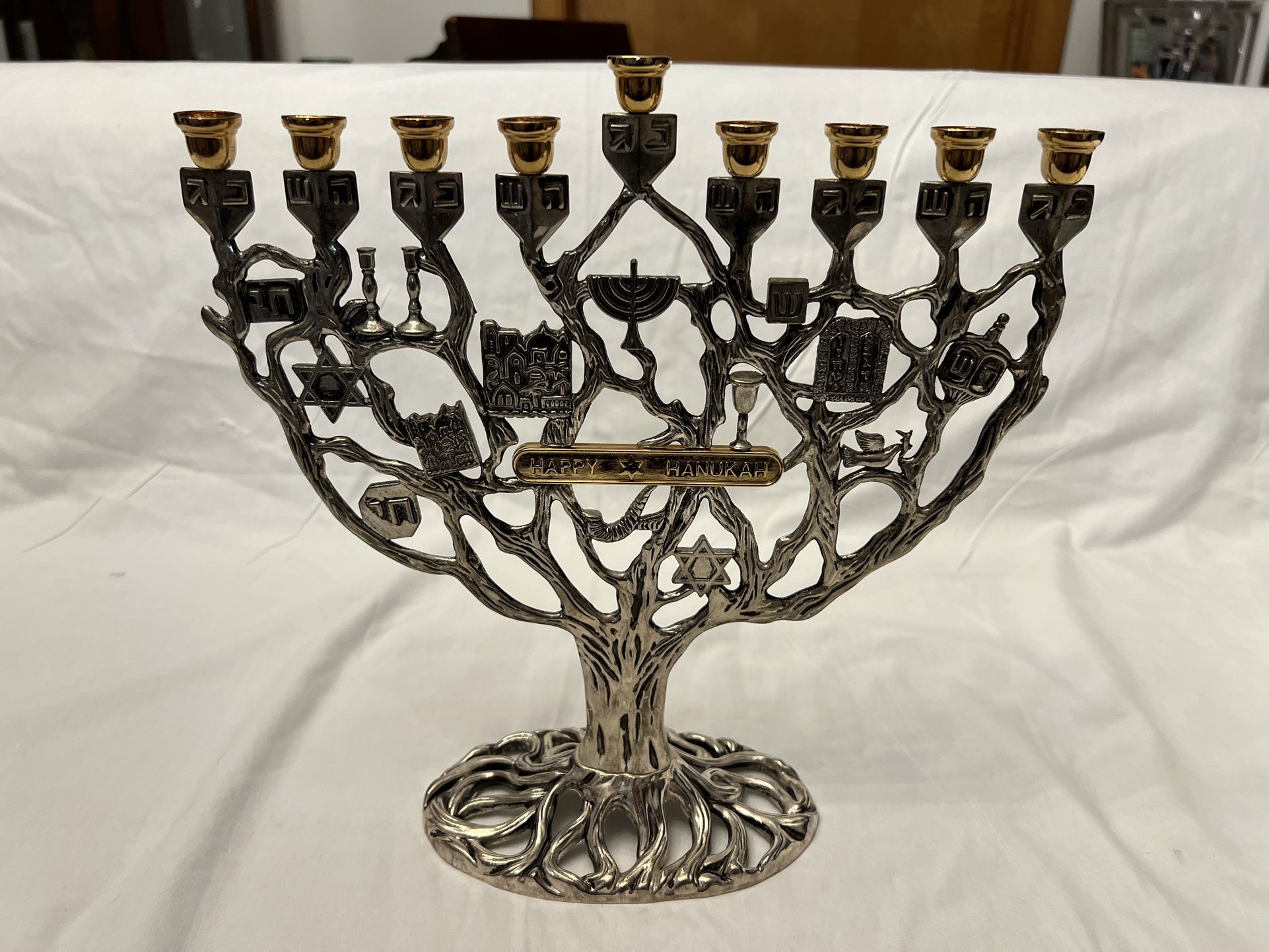 Hanukkah Menorah by Alef Judaica, Inc. Box Design Judith Angerman